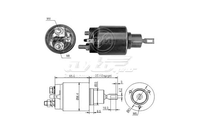 Реле втягуюче стартера LAND ROVER STC1245