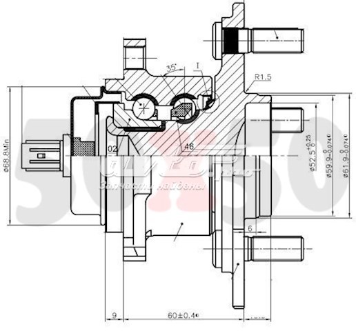 Маточини задніх коліс Koyo 3DACF026F17CS ціна, від 78.49 USD