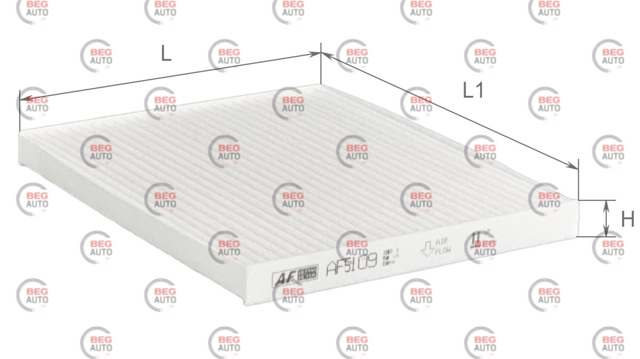 AF5109 Alpha Filter Внутрішньосалонний фільтр
