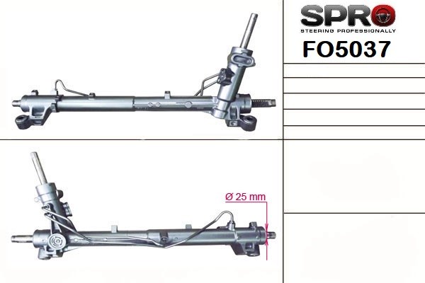 FO237R MSG Rebuilding Рейковий рульовий механізм