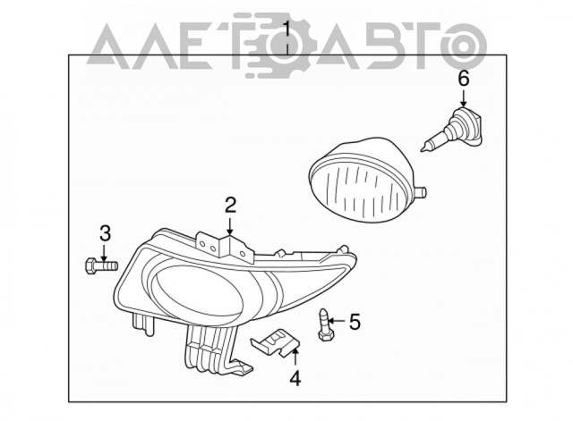 Купити BN8P51680A Mazda Протитуманка права