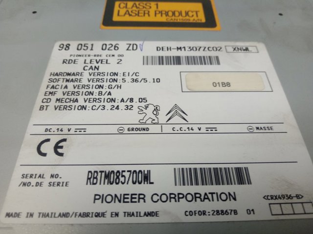98051026ZD Peugeot/Citroen 
