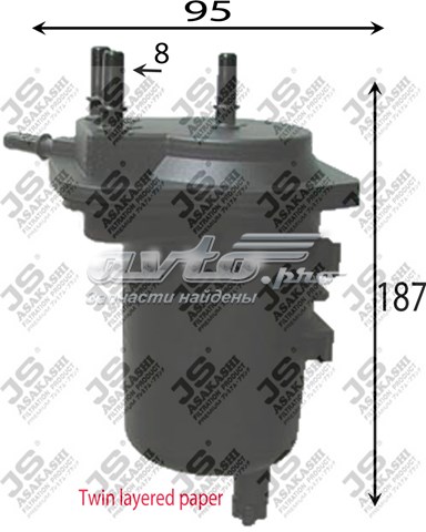 Купити FS1026 JS Asakashi Фільтр-відстійник палива грубої очистки