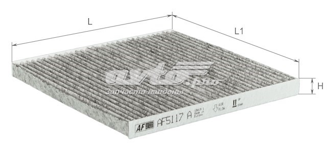 Фільтр салону AF5117A Alpha Filter