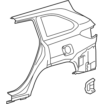 616110E090 Toyota Крило заднє праве