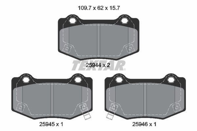 Задні гальмівні колодки 161718 Power Stop