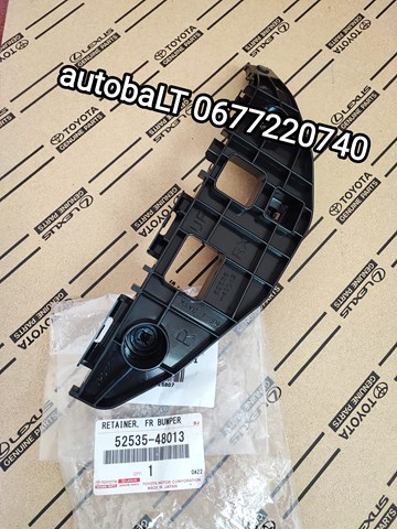 5253548013 Toyota Кронштейн бампера переднього, правий