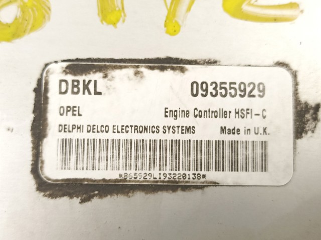 Купити 9355929 Opel Модуль управління двигуном