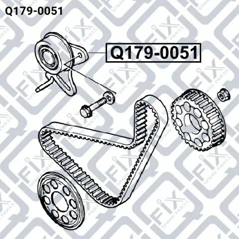 Натягувач ременя балансировочного вала Q-fix Q1790051 ціна, від 14.93 USD