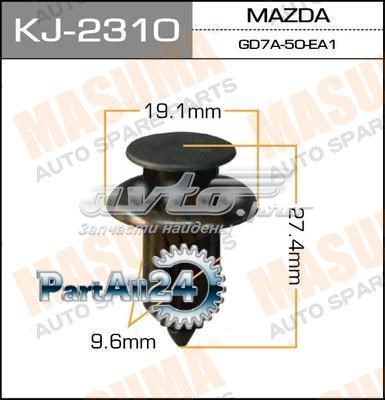 Пістон (кліп) кріплення бампера, переднього KJ2310 Masuma