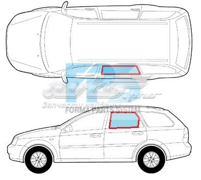 Купити GS1704D307 XYG Скло задньої двері лівої