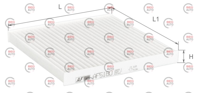 AF5180 Alpha Filter Внутрішньосалонний фільтр