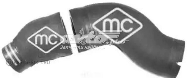 Купити 09199 Metalcaucho Патрубок повітряний, вхід в турбіну (наддув)