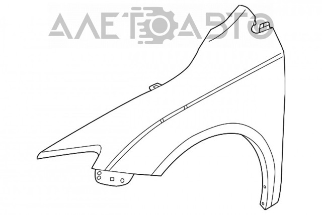 Ліве переднє крило FPS FP1803311 ціна, від 172.17 USD