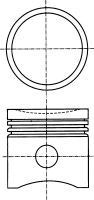 Поршень в комплекті на 1 циліндр, 2-й ремонт (+0,50) 8745000700 Nural