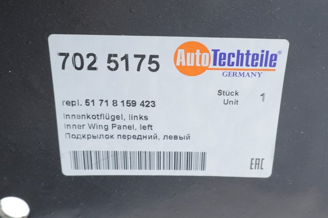 Підкрилок передній лівий Autotechteile 7025175
