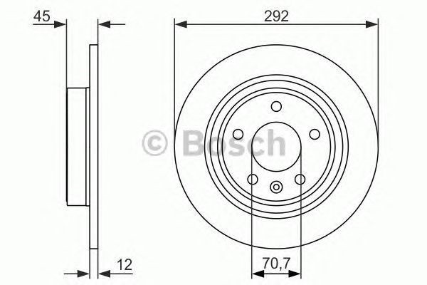 Купити 986479646 Bosch Диск заднього гальма