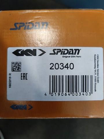 ШРУС зовнішній GKN-Spidan 0020340