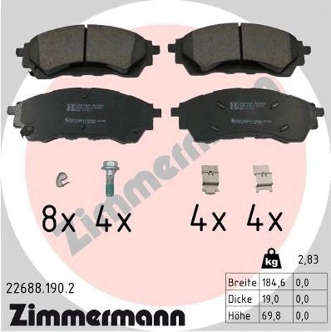 Купити 2298617 Ford Задні колодки