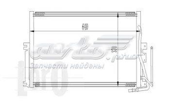 Радіатор кондиціонера 0370160006 Depo/Loro/Abakus