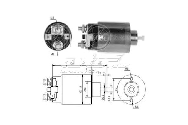 Реле втягуюче стартера NISSAN 2334330R11