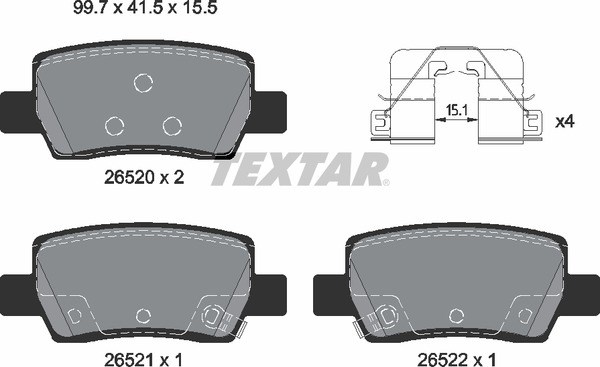 Купити 58302AAA40 Hyundai/Kia Задні колодки