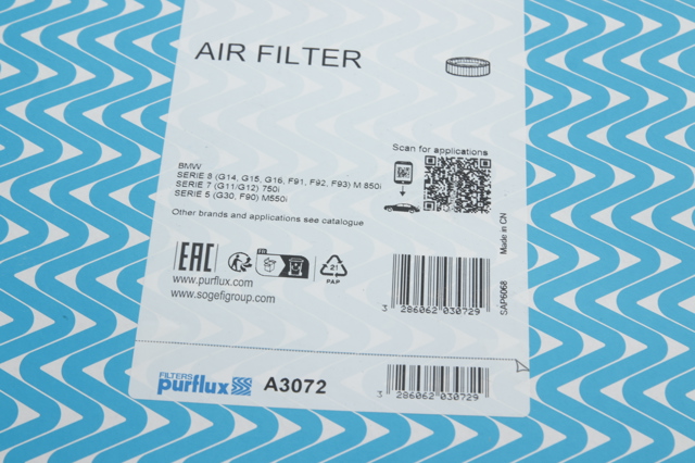 Елемент повітряного фільтра Purflux A3072 ціна, від 15.18 USD