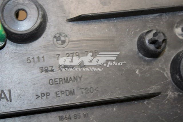 Панель кріплення номерного знака, переднього 51117279708 BMW
