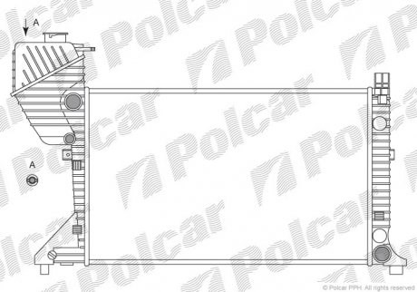Радіатор основний Polcar 506308A1 ціна, від 90.29 USD