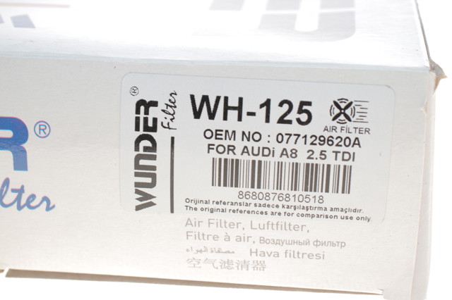 Купити WH125 Wunder Автомобільний фільтр повітря