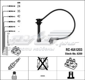Дроти запалювання NGK RCKA1203 ціна, від 17.46 USD