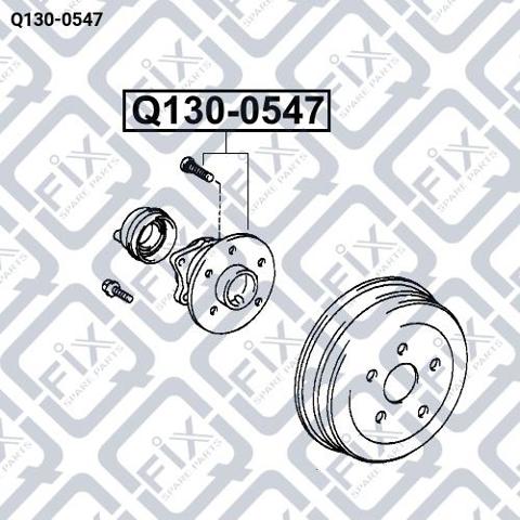 Маточина заднього колеса Q-fix Q1300547