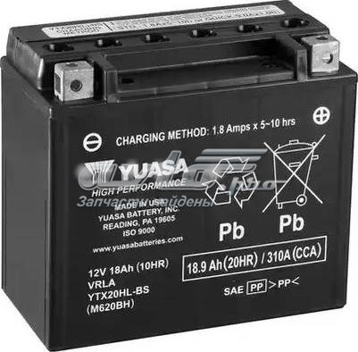 Купити Акумулятор Yuasa 18,9 А/г (YTX20HLBS)