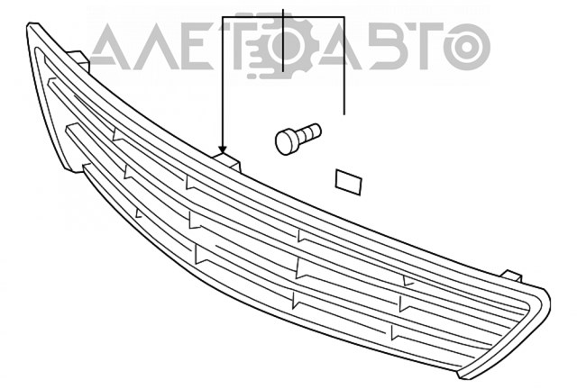 5310133140 Toyota Решітка радіатора