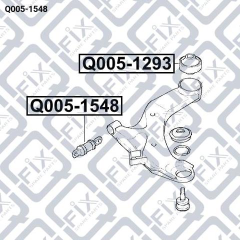 С/блок нижнього важеля Q-fix Q0051548