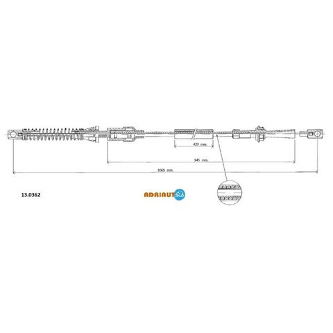 Купити 130362 Adriauto Трос газу