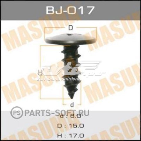 Болт/гайка кріплення Masuma BJ017 ціна, від 1.06 USD