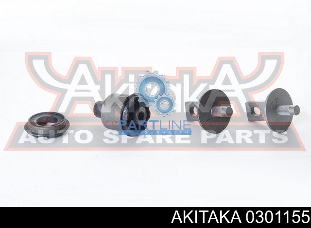 Сайлентблок заднього нижнього важеля 0301155 Akitaka