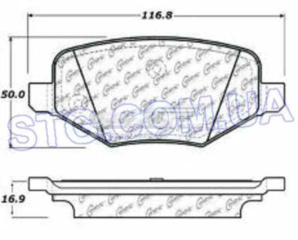 Купити 10313770 Centric Parts Задні колодки