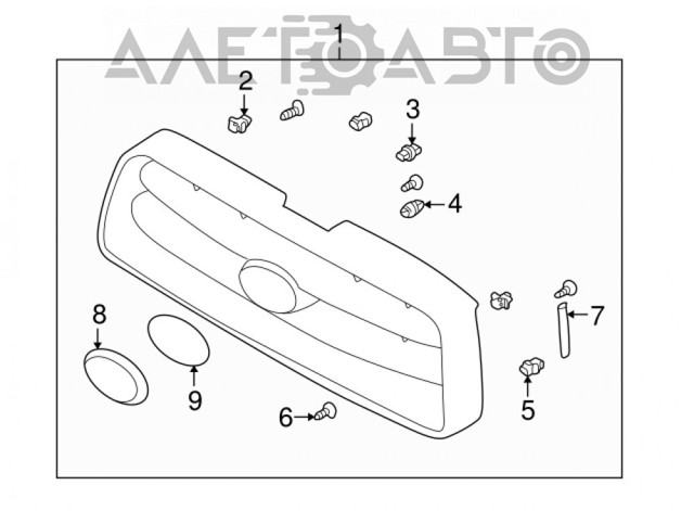 Емблема кришки багажника 91174SA005 Subaru