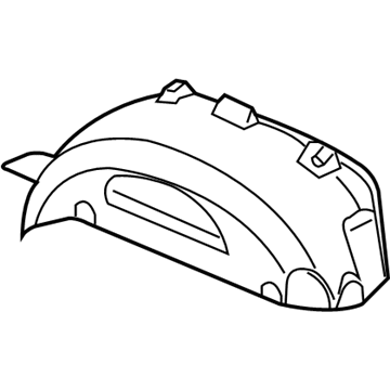 55157127AK Chrysler Підкрилок заднього крила, лівий
