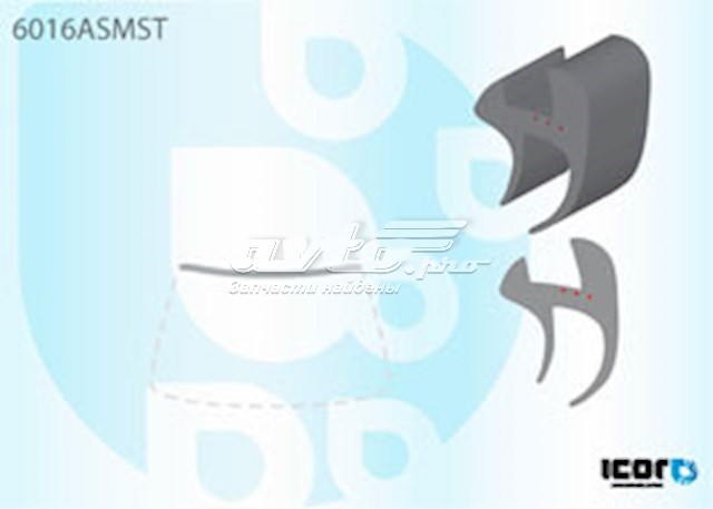 Купити GS5003P133X Icor Молдинг лобового скла, верхній