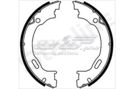 BC08720 Starline Гальмівні колодки ручника
