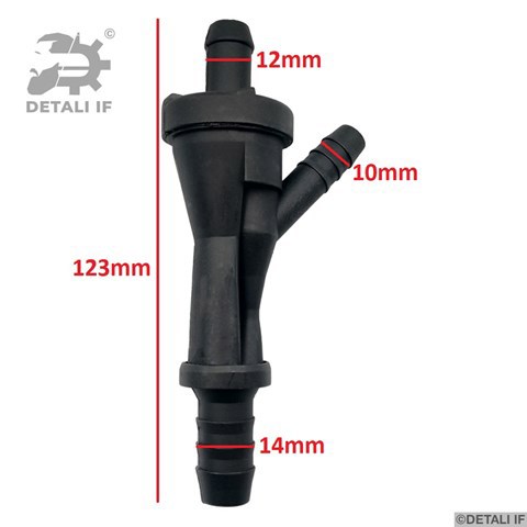 Ежекційний насос вентиляції картерних газів DF13161 Detali IF