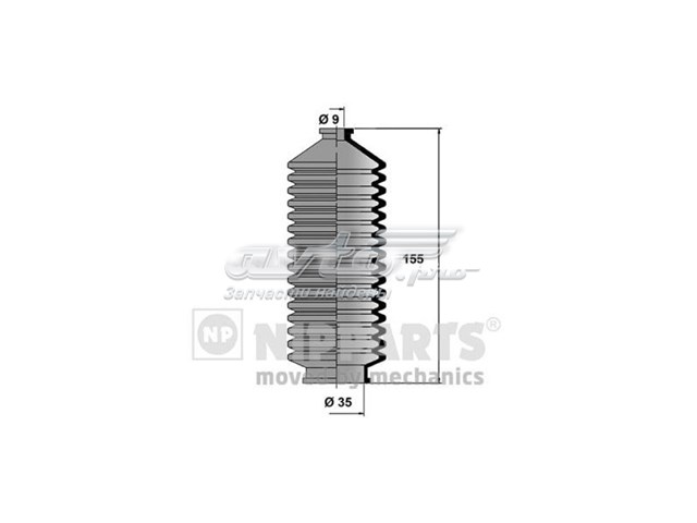 NI102DUSTER MSG Пильник рульового механізму/рейки, лівий