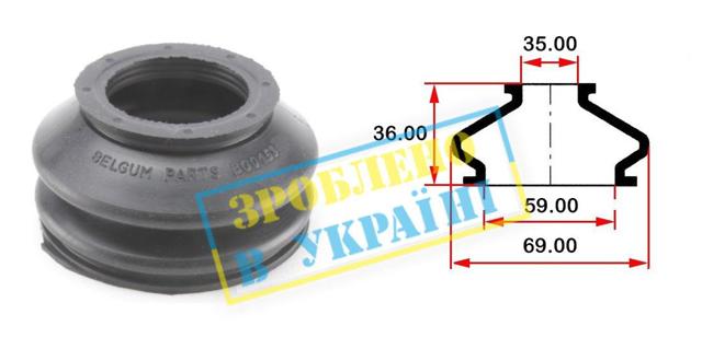 Купити BG0153 Belgum Пильник рульового накінечника