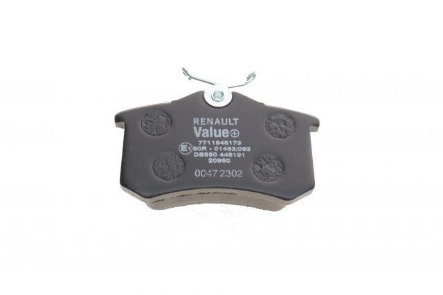 Задні гальмівні колодки Renault (RVI) 7711946173 ціна, від 22.65 USD