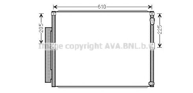 Радіатор кондиціонера TO5634D AVA