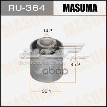 Сайлентблок задньої підвіски Masuma RU364