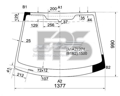 AB26305B Pilkington скло лобове